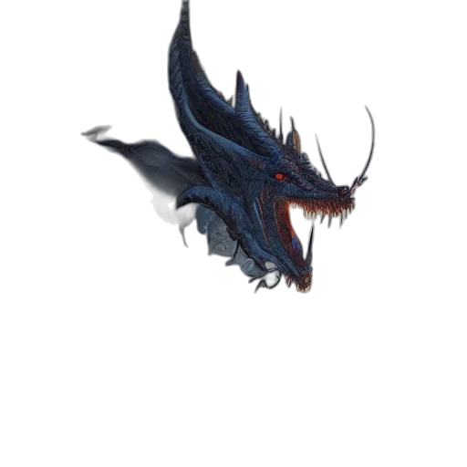 dragon, creature, staff, weapon transparent PNG cut-out