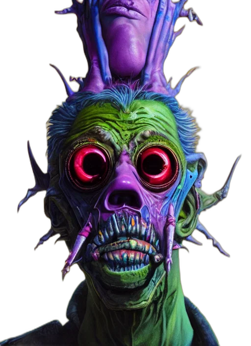 mask, creature, face, staff, concept art, fantasy art, comic book art, 3d render transparent PNG cut-out