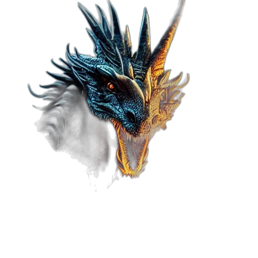 dragon, mask, animal, creature, fantasy art, concept art, photorealistic, 3d render transparent PNG cut-out