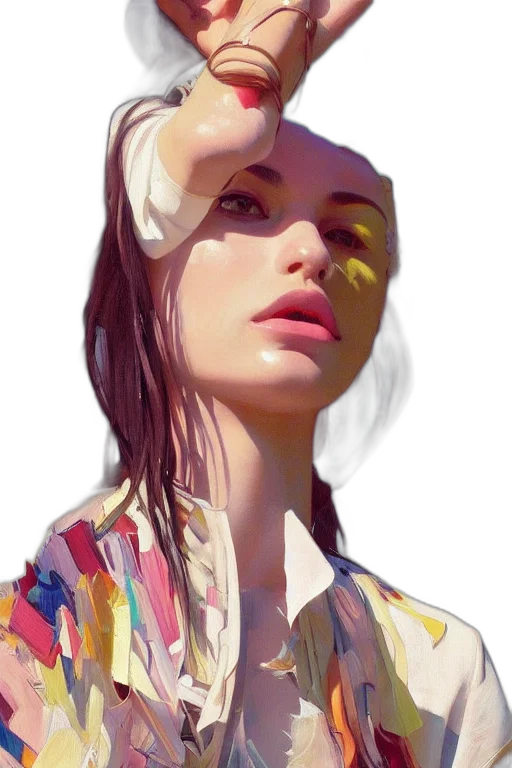 face, dress, jacket, mask, photorealistic, oil painting, fantasy art, concept art transparent PNG cut-out