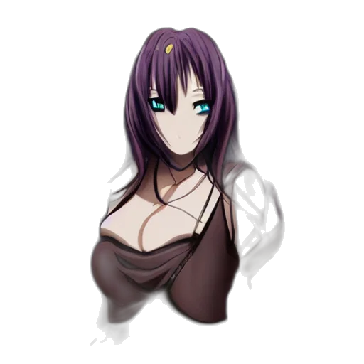 dress, face, staff, creature transparent PNG cut-out