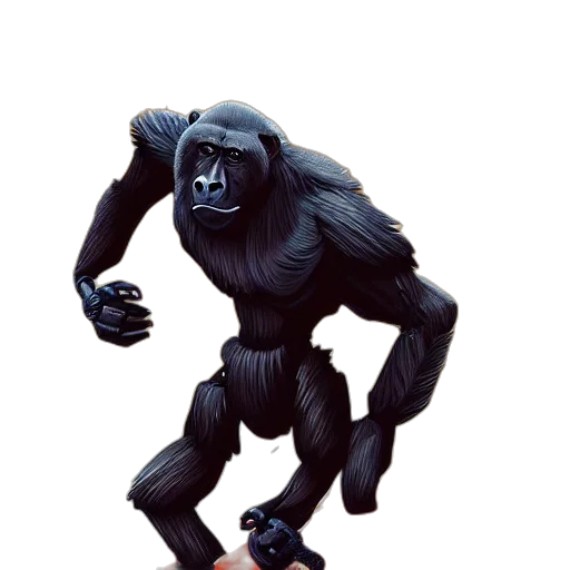 creature, animal, robot, mask, concept art, 3d render, comic book art, anthropomorphic transparent PNG cut-out