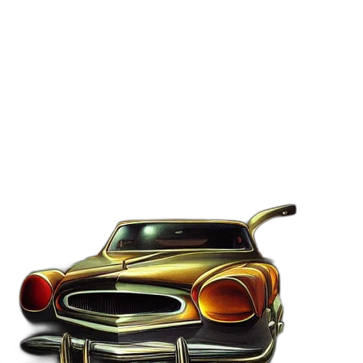 car, weapon, concept art, 3d render, photorealistic, cartoon, surreal, painting transparent PNG cut-out