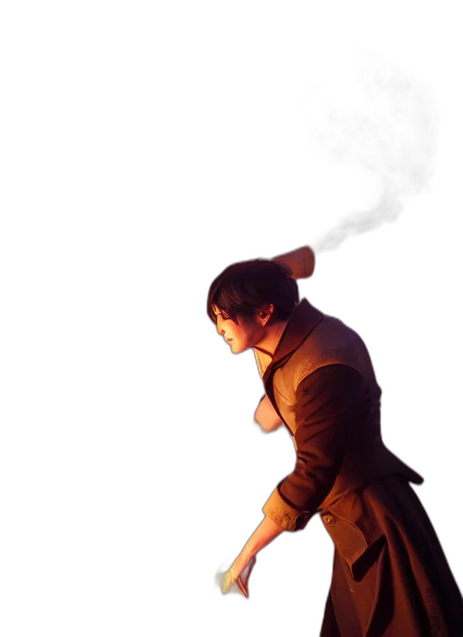 staff, sword, weapon, jacket transparent PNG cut-out