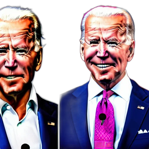 mask, face, comic book art, photorealistic, concept art, pixel art, joe, biden transparent PNG cut-out