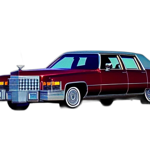 car, photorealistic, concept art, hybrid, between, cadillac, coupe, deville transparent PNG cut-out