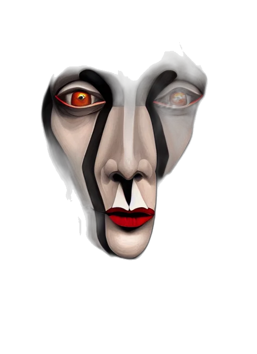 mask, face, creature, robot transparent PNG cut-out