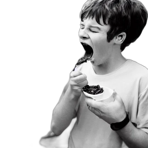 food, photorealistic, white, boy transparent PNG cut-out
