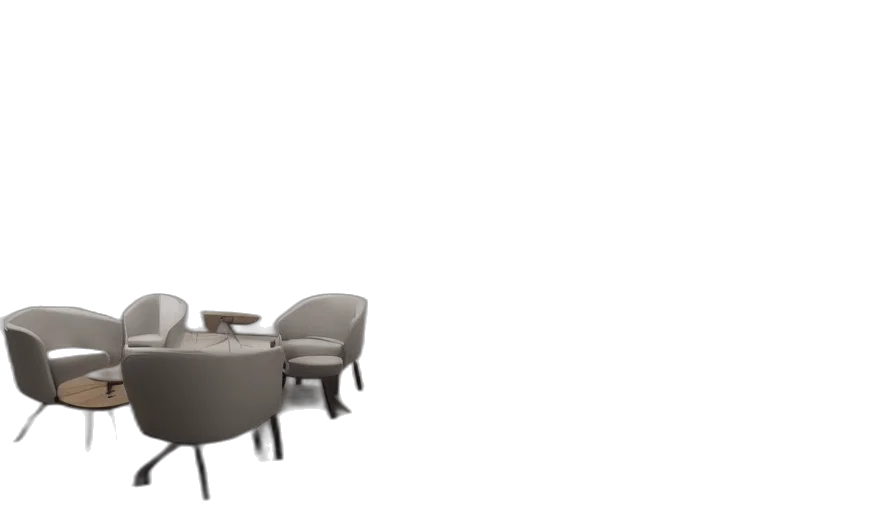 furniture, 3d render, photorealistic, concept art, earth tones, monochrome, low, ceiling transparent PNG cut-out