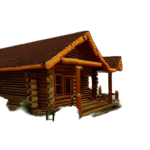 building, furniture, 3d render, concept art, photorealistic, forest, snow, fog transparent PNG cut-out