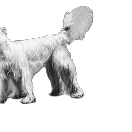 animal, creature, hair, staff, concept art, photorealistic, pencil sketch, 3d render transparent PNG cut-out