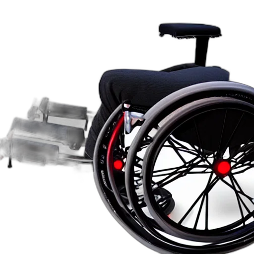 3d render, concept art, photorealistic, gaming, wheelchair, product, image transparent PNG cut-out