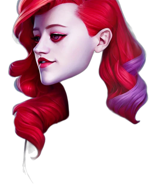 face, crown, mask, hair transparent PNG cut-out