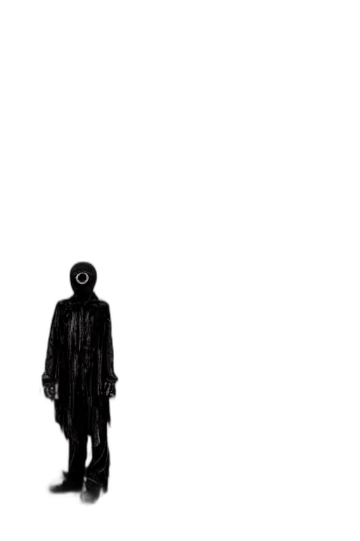 mask, creature, staff, jacket transparent PNG cut-out