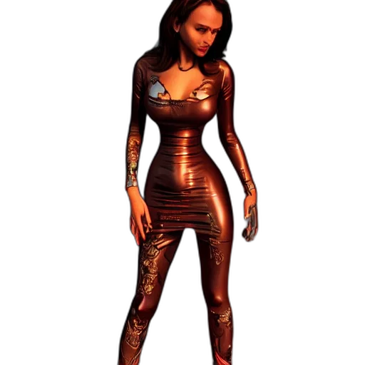 dress, concept art, 3d render, cartoon transparent PNG cut-out