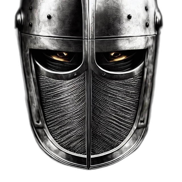 mask, face, sword, weapon, concept art, photorealistic, fantasy art, 3d render transparent PNG cut-out