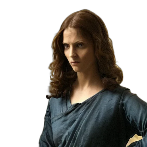dress, staff, sword, photorealistic transparent PNG cut-out
