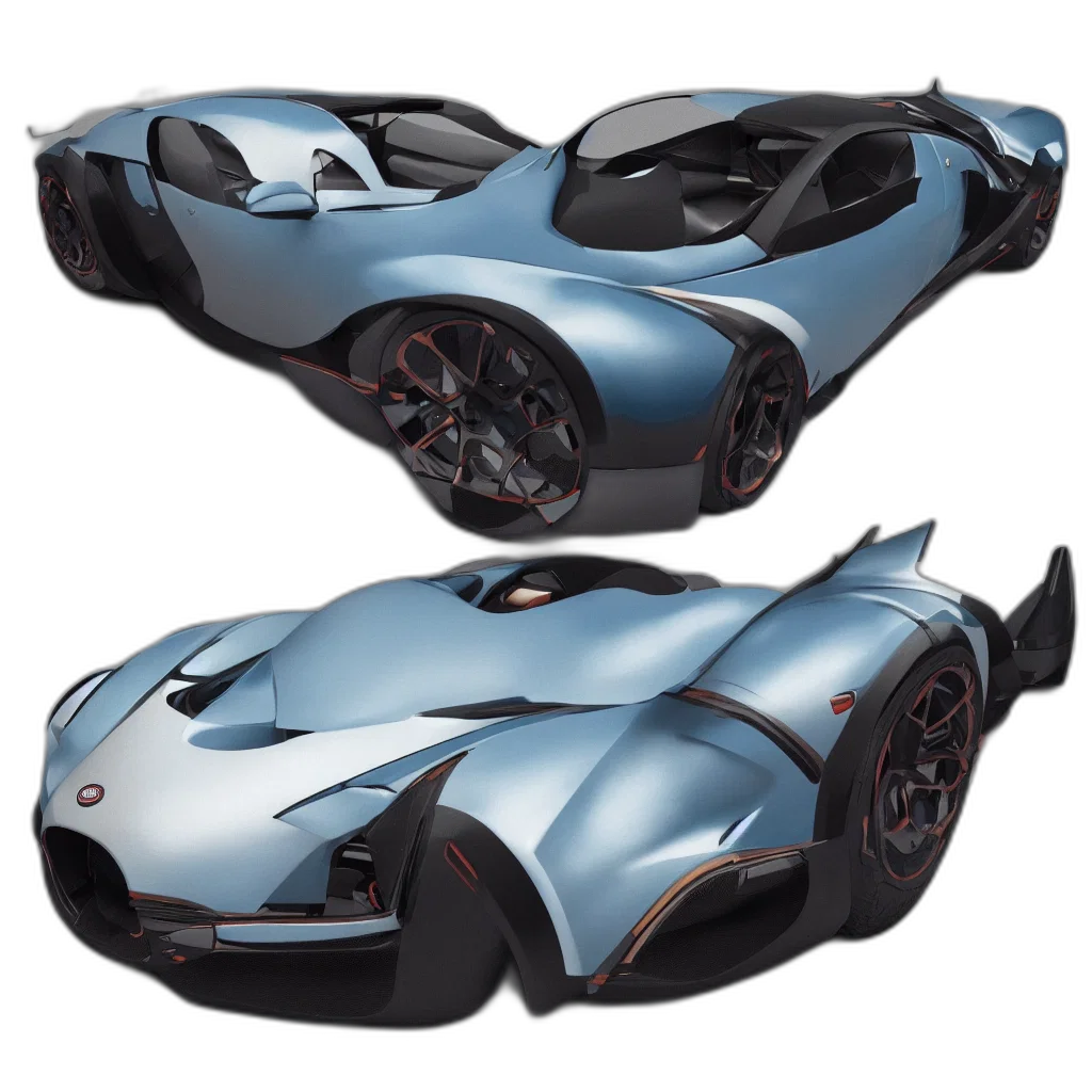 car, 3d render, concept art, photorealistic transparent PNG cut-out