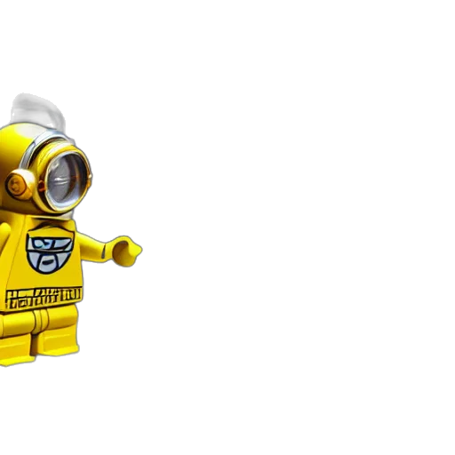 robot, staff, 3d render, concept art, pixel art, lego, minion, astronaut transparent PNG cut-out