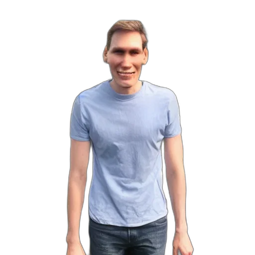 jacket, face, staff, creature transparent PNG cut-out