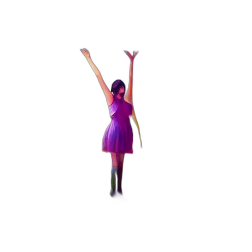 dress, staff, 3d render, pixel art, concept art, vaporwave, pastel, neon transparent PNG cut-out