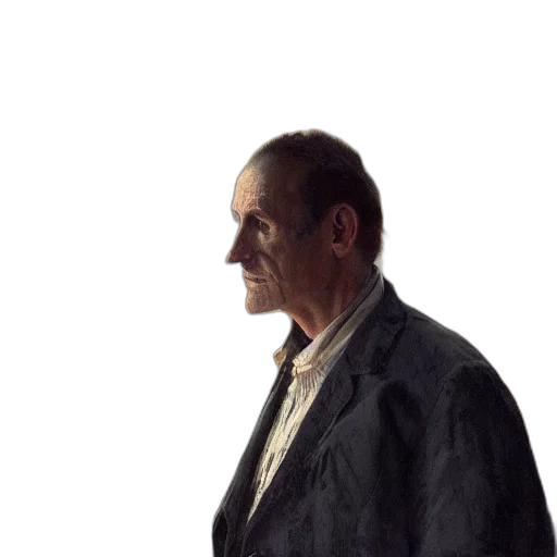 jacket, face, staff, umbrella transparent PNG cut-out