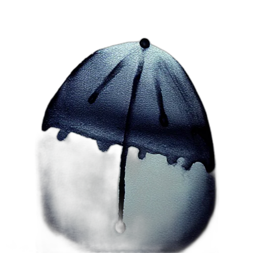 umbrella, hat, jacket, crown, photorealistic, 3d render, concept art, oil painting transparent PNG cut-out