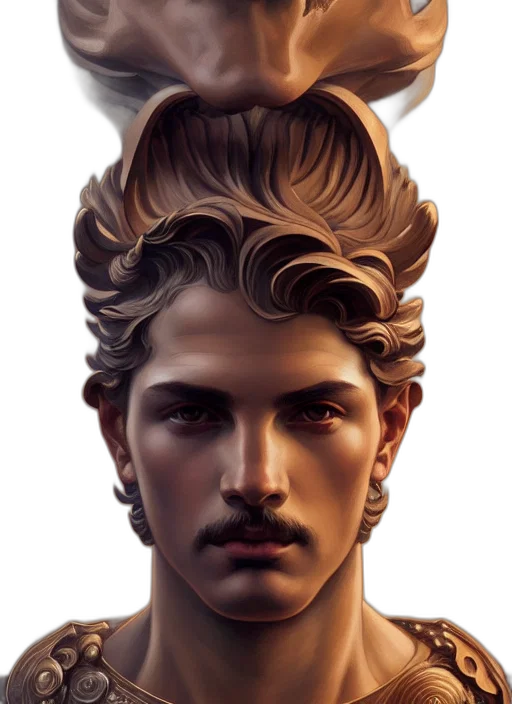 crown, face, mask, hair transparent PNG cut-out