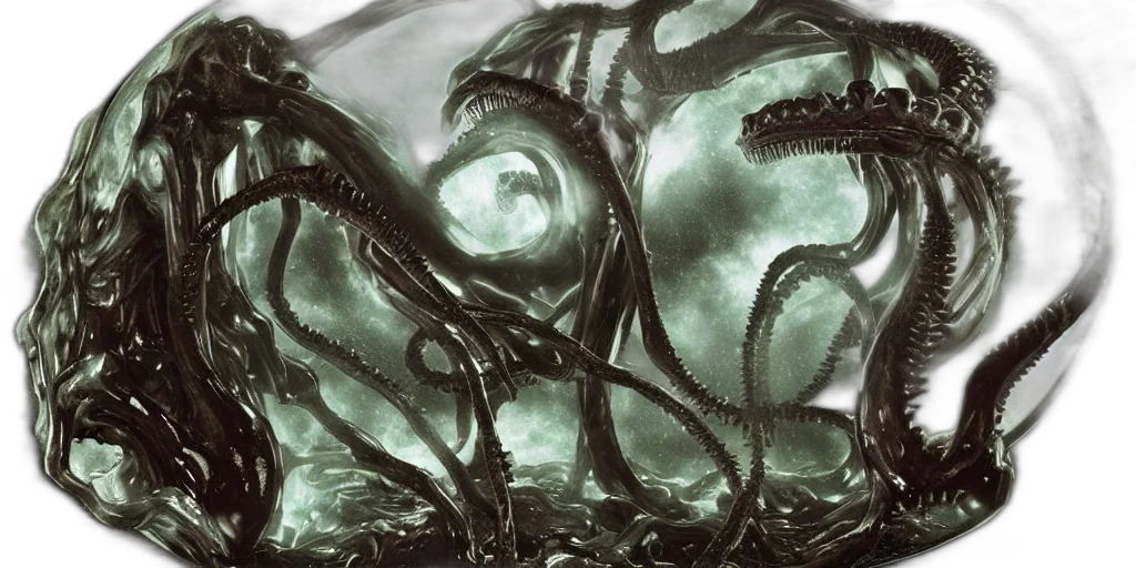 creature, concept art, comic book art, outer space transparent PNG cut-out