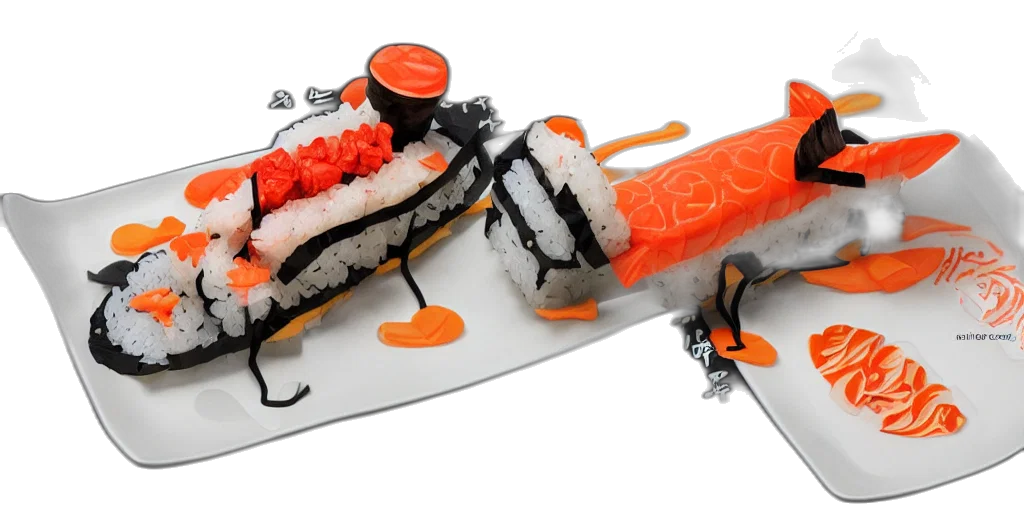 food, weapon, 3d render, airplane, made, sushi, artstation, trending transparent PNG cut-out