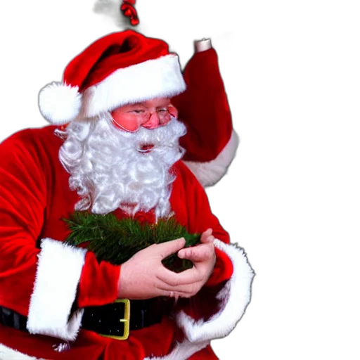santa, swallows, small, child transparent PNG cut-out