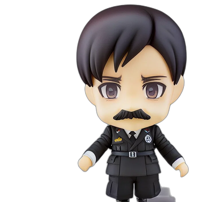 anime, nendoroid, adolf, hitler transparent PNG cut-out