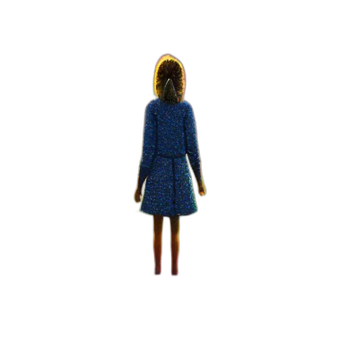dress, jacket, staff, robot transparent PNG cut-out