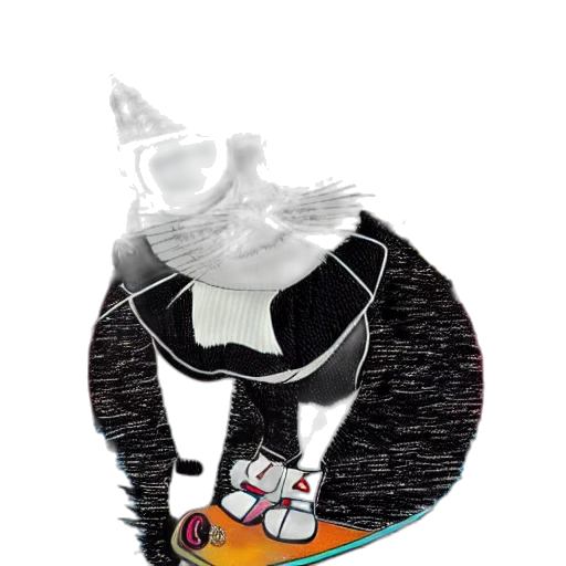 hat, mask, shoes, crown, cartoon, 3d render, concept art, vaporwave transparent PNG cut-out