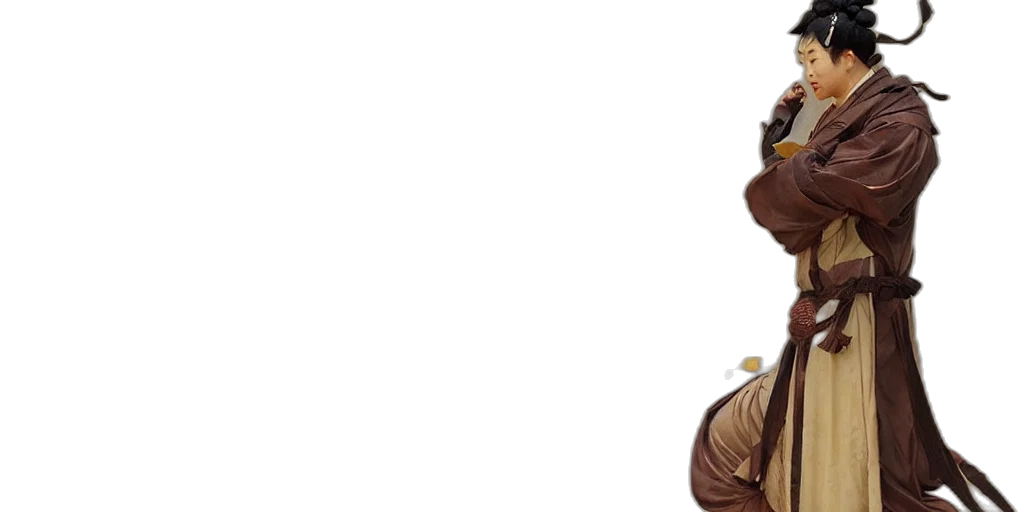 hat, staff, face, 3d render transparent PNG cut-out