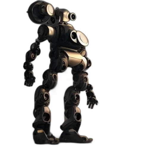 robot, staff, animal, creature transparent PNG cut-out
