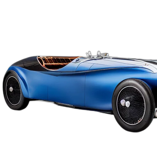 car, 3d render, concept art, bugatti, type, atlantic, concept, studio transparent PNG cut-out