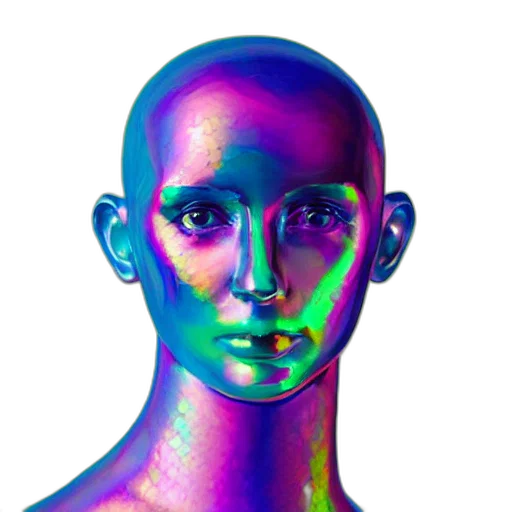 face, mask, robot, creature transparent PNG cut-out