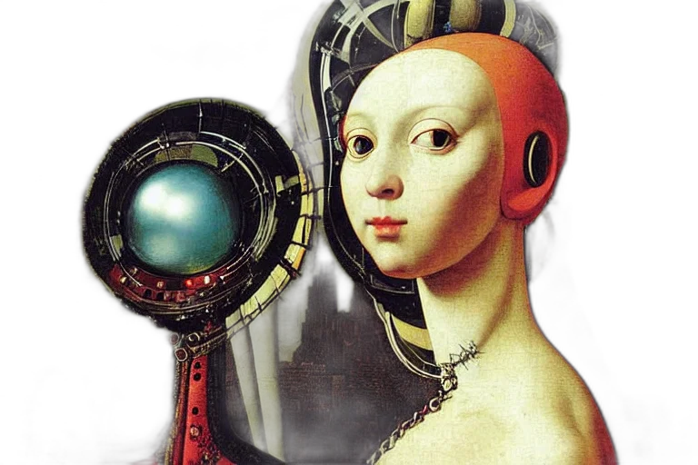 robot, mask, face, jewelry transparent PNG cut-out