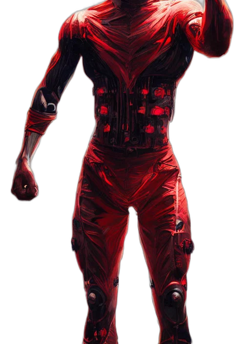 robot, mask, jacket, creature transparent PNG cut-out