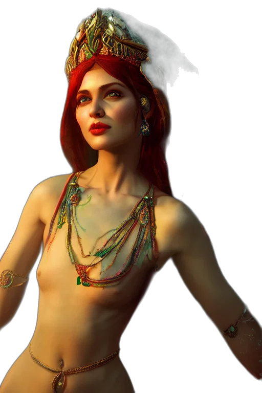 jewelry, crown, staff, fantasy art, concept art, 3d render, photorealistic, red transparent PNG cut-out