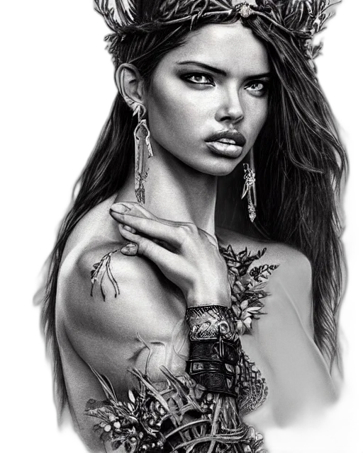 jewelry, crown, photorealistic, fantasy art transparent PNG cut-out