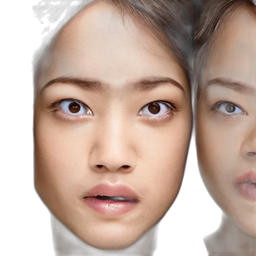 face, robot, photorealistic, 3d render transparent PNG cut-out