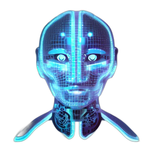 robot, face, mask, creature transparent PNG cut-out