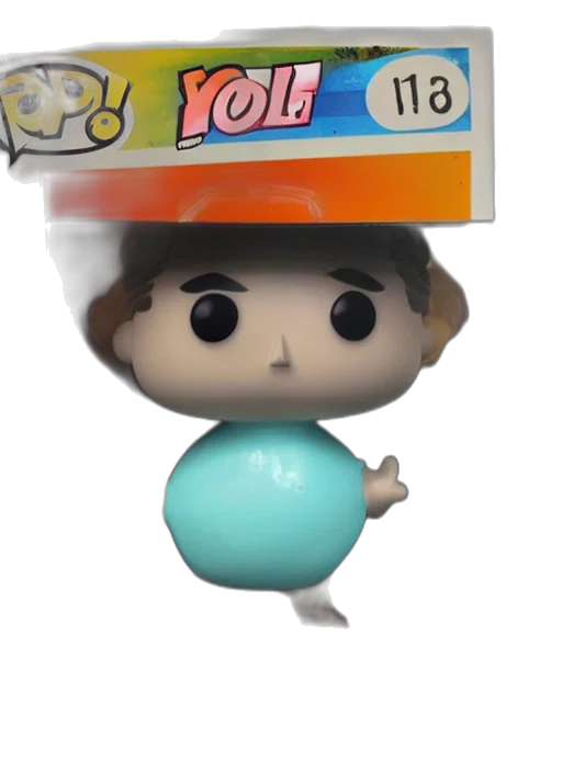food, 3d render, vaporwave, concept art, outer space, underwater, pastel, funko transparent PNG cut-out