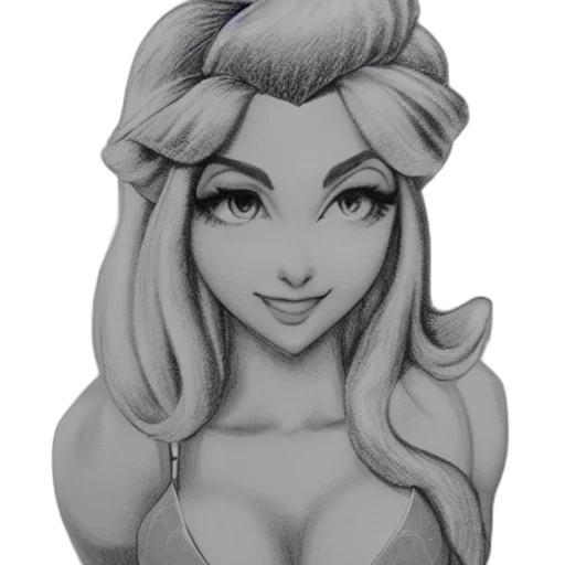 crown, pencil sketch, fantasy art, cartoon, concept art, monochrome, photorealistic, princess transparent PNG cut-out