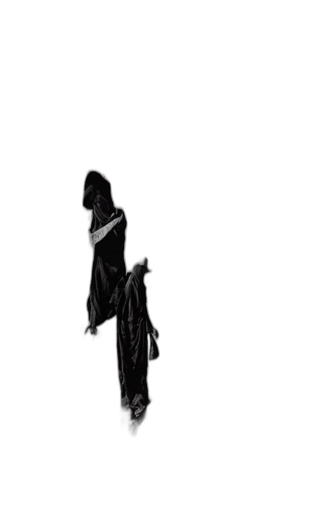 dress, staff, jacket, creature transparent PNG cut-out