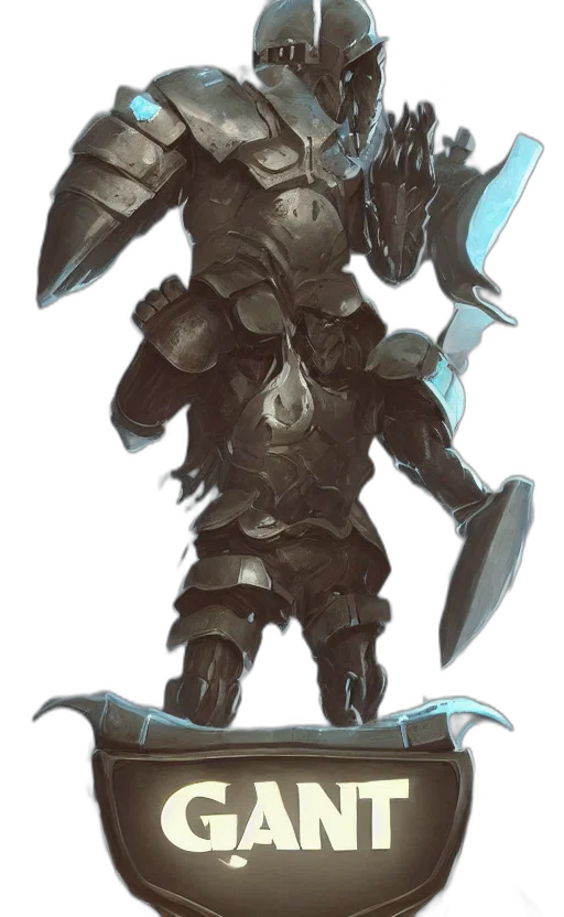 weapon, sword, robot, mask, concept art, fantasy art, pixel art, 3d render transparent PNG cut-out