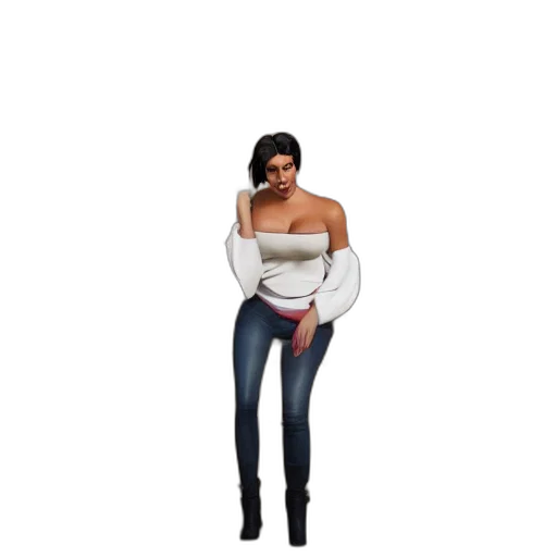 dress, jacket, jewelry, 3d render, concept art, pixel art, photorealistic, earth tones transparent PNG cut-out