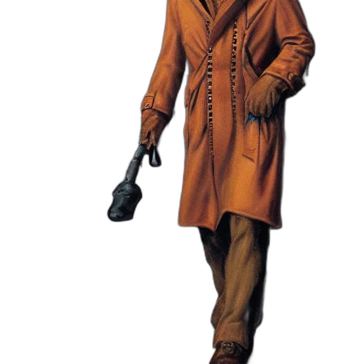jacket, staff, weapon, umbrella transparent PNG cut-out